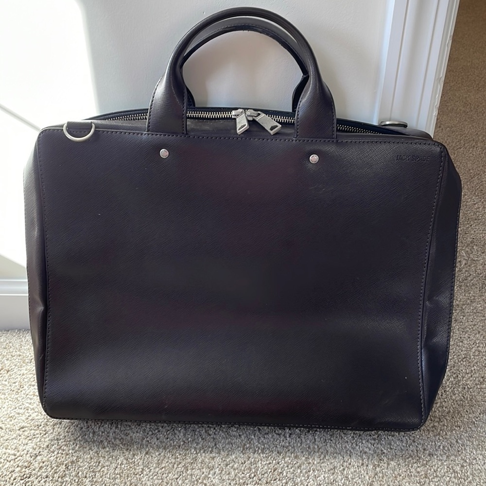 Jack Spade Men’s Leather Briefcase Gem